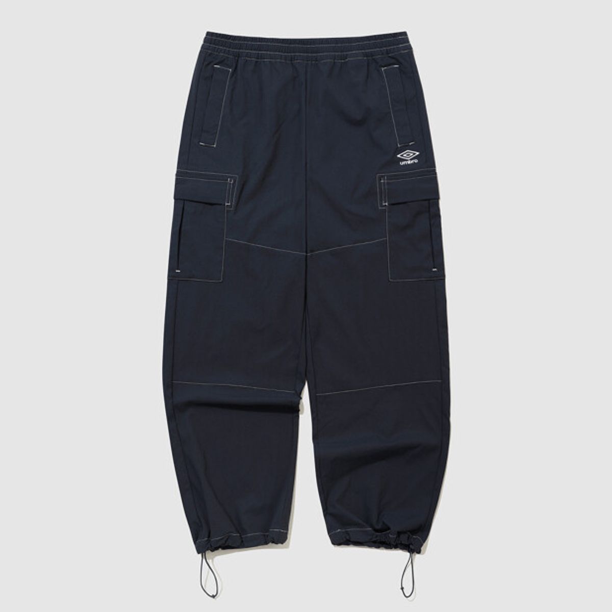 엄브로(UMBRO) 면터치 나일론 카고 스트레이트 팬츠 네이비(UQ323CPT95)