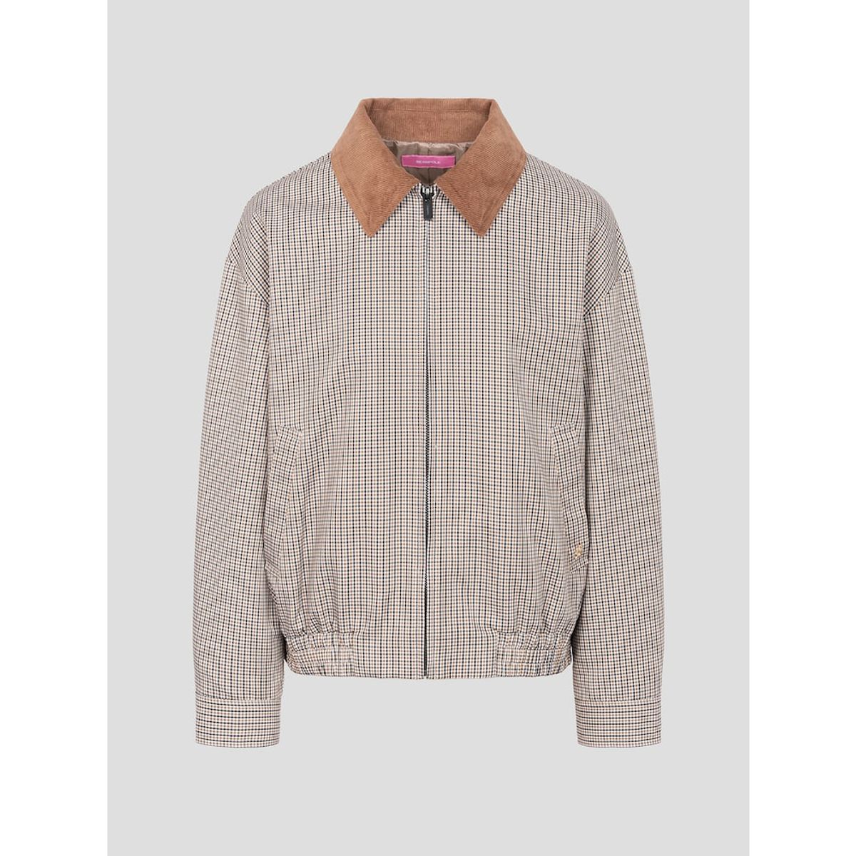 빈폴 레이디스(BEANPOLE LADIES) [B. my] 클래식 체크 헤링턴 점퍼  브라운 (BF5839N03D)