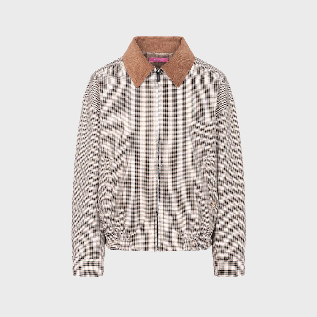 빈폴 레이디스(BEANPOLE LADIES) [B. my] 클래식 체크 헤링턴 점퍼  브라운 (BF5839N03D)