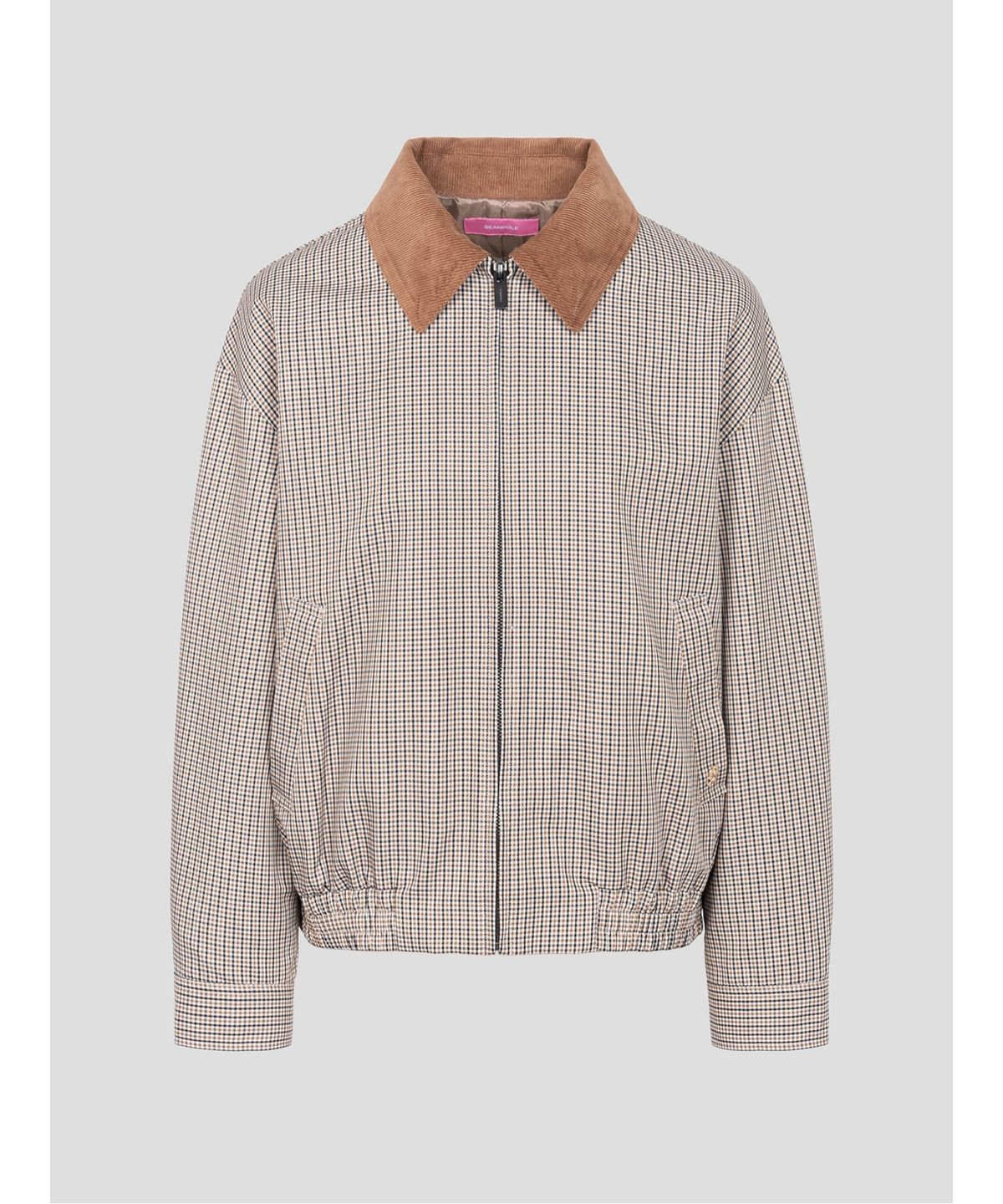 빈폴 레이디스(BEANPOLE LADIES) [B. my] 클래식 체크 헤링턴 점퍼  브라운 (BF5839N03D)