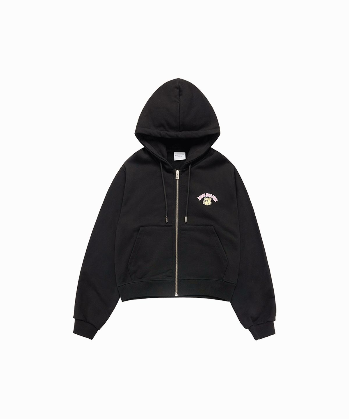 아크메드라비(ACME DE LA VIE) WOMAN MINI AC BEAR CROP HOODIE ZIP UP (2 COLOR)