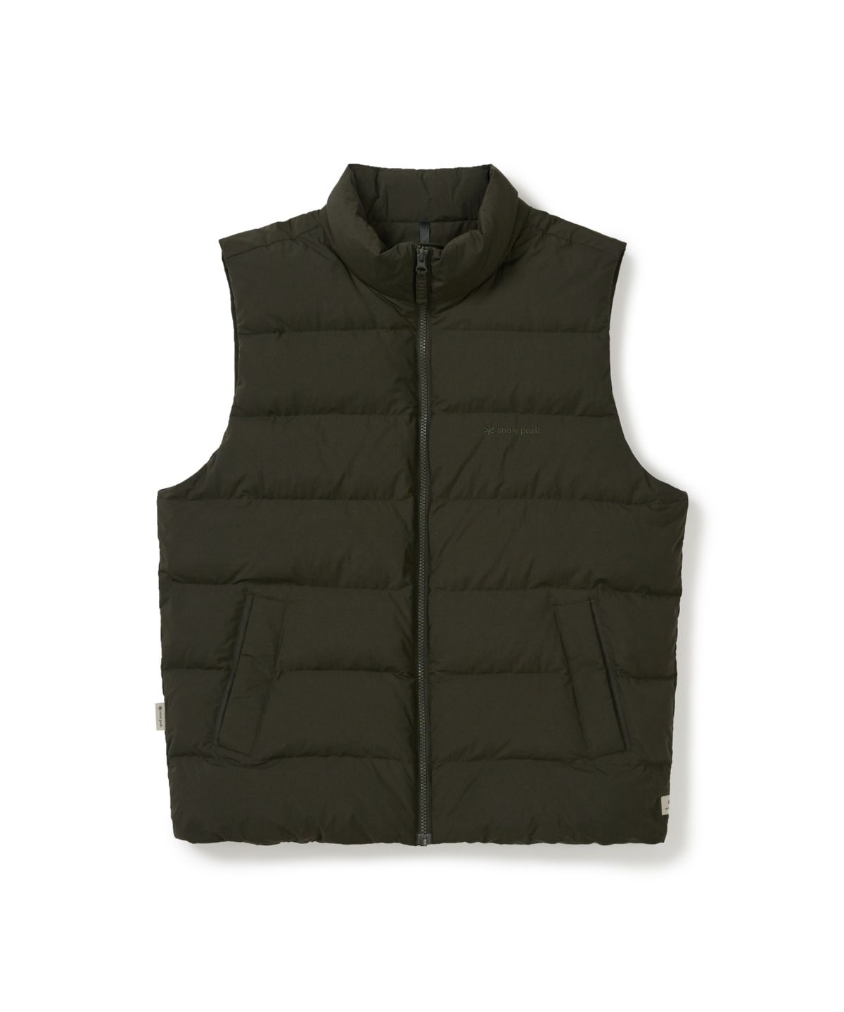 스노우피크 어패럴(SNOWPEAK APPAREL) 랜드에어 스탠드넥 경량 다운 베스트 (S25WMGDV40) Dark Green