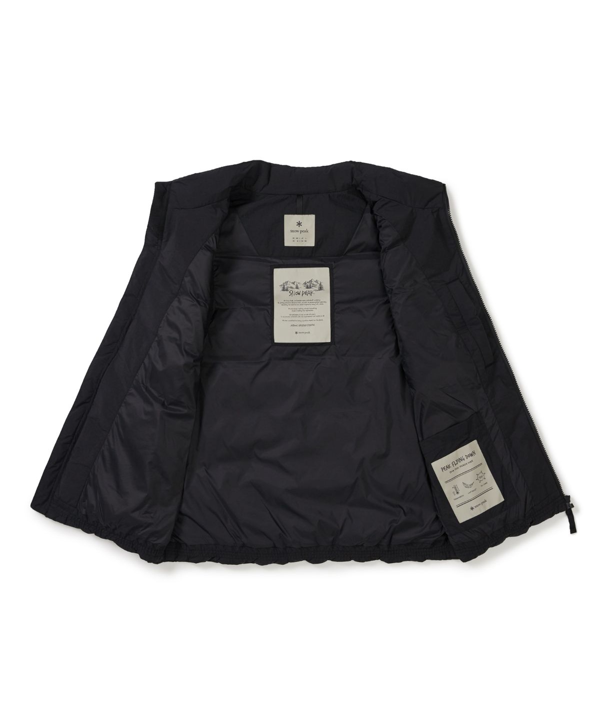 스노우피크 어패럴(SNOWPEAK APPAREL) 랜드에어 스탠드넥 경량 다운 베스트 (S25WMGDV40) Black