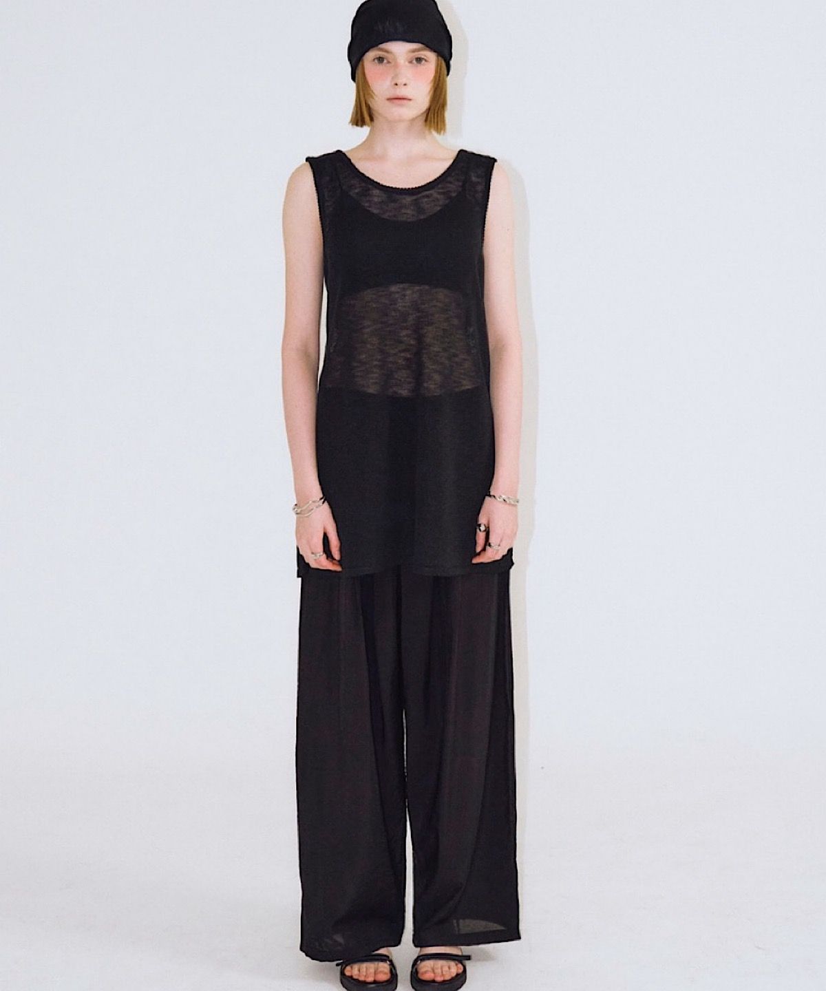 아포엠(APOEM) Veil Sheer Pants - 3colors