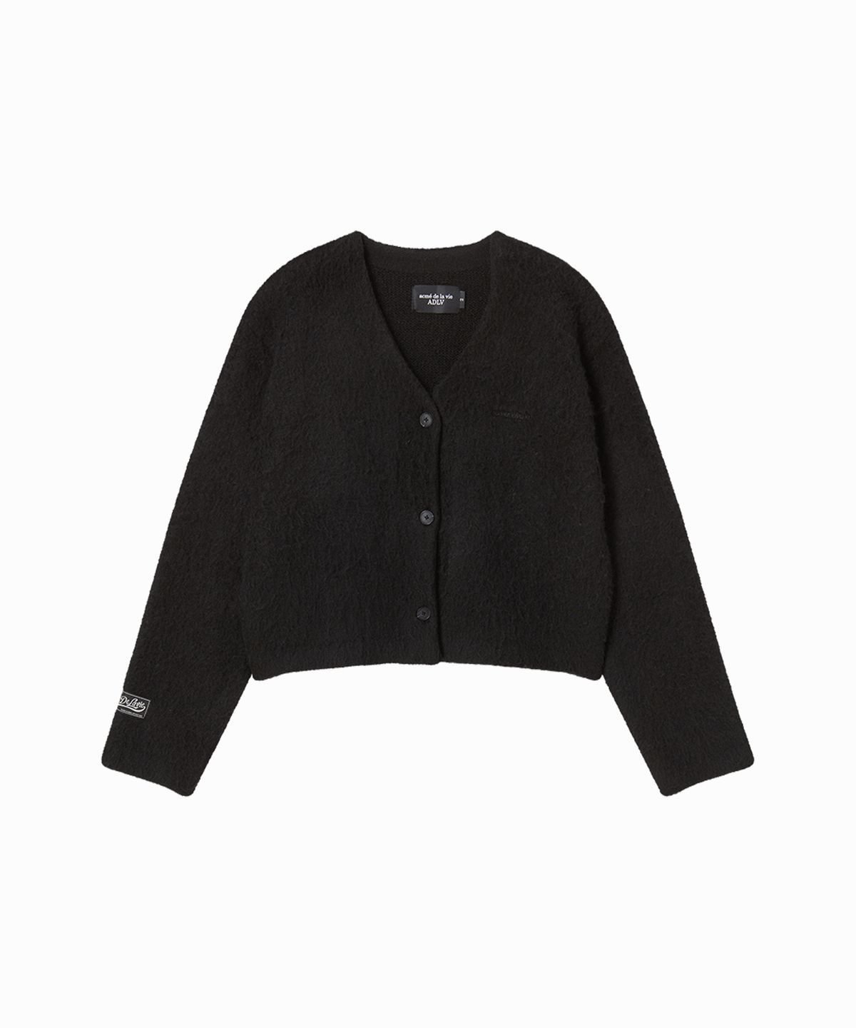 아크메드라비(ACME DE LA VIE) WOMAN V NECK CROP SOLID CARDIGAN (2 COLOR)