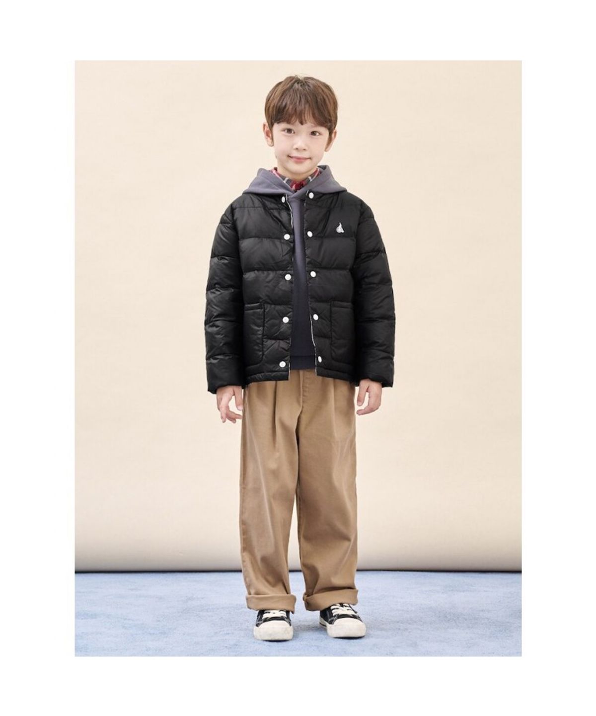 빈폴 키즈(BEANPOLE KIDS) 프리미엄 덕다운 한줌 경량패딩  블랙 (BI5938U055)