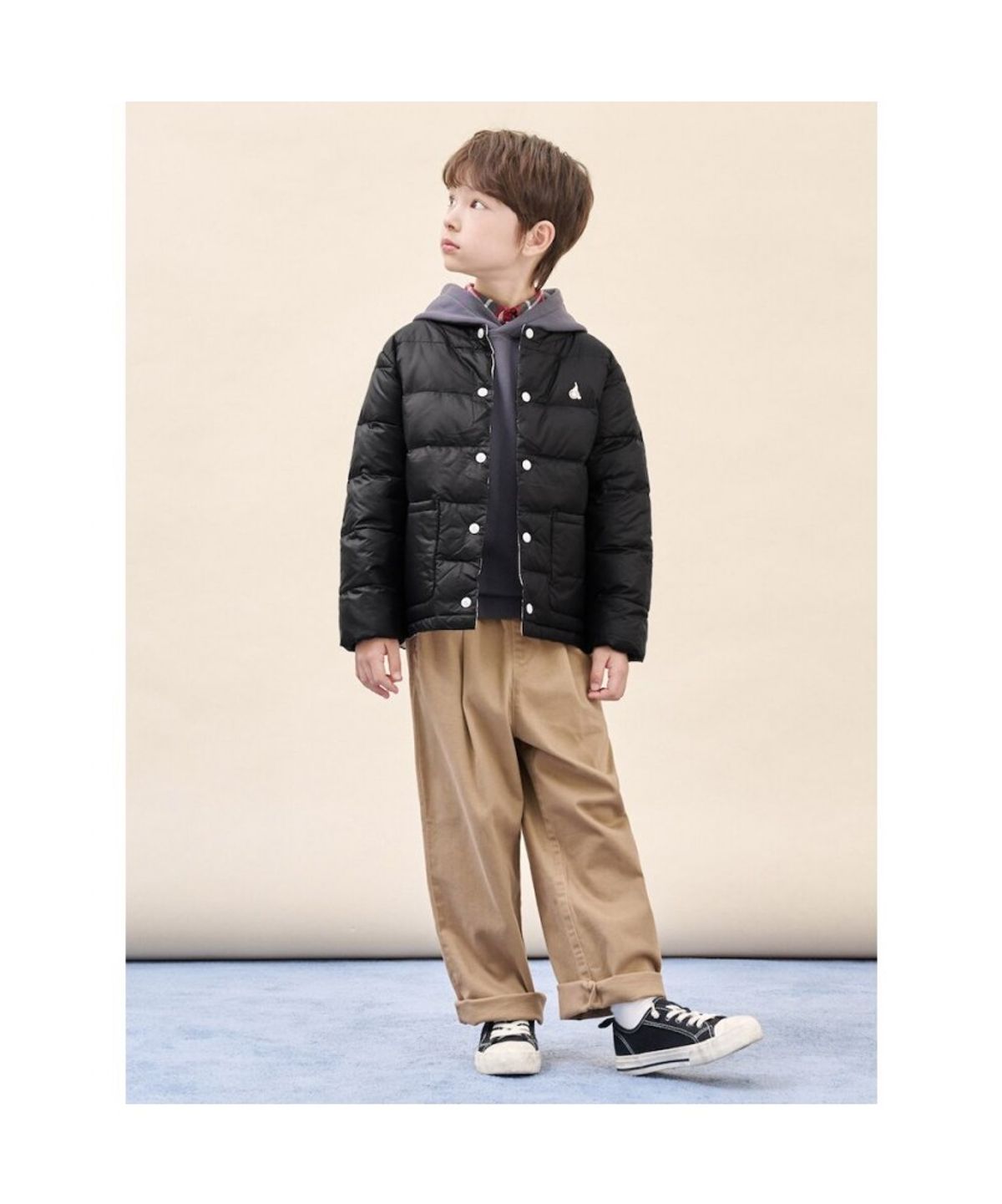 빈폴 키즈(BEANPOLE KIDS) 프리미엄 덕다운 한줌 경량패딩  블랙 (BI5938U055)