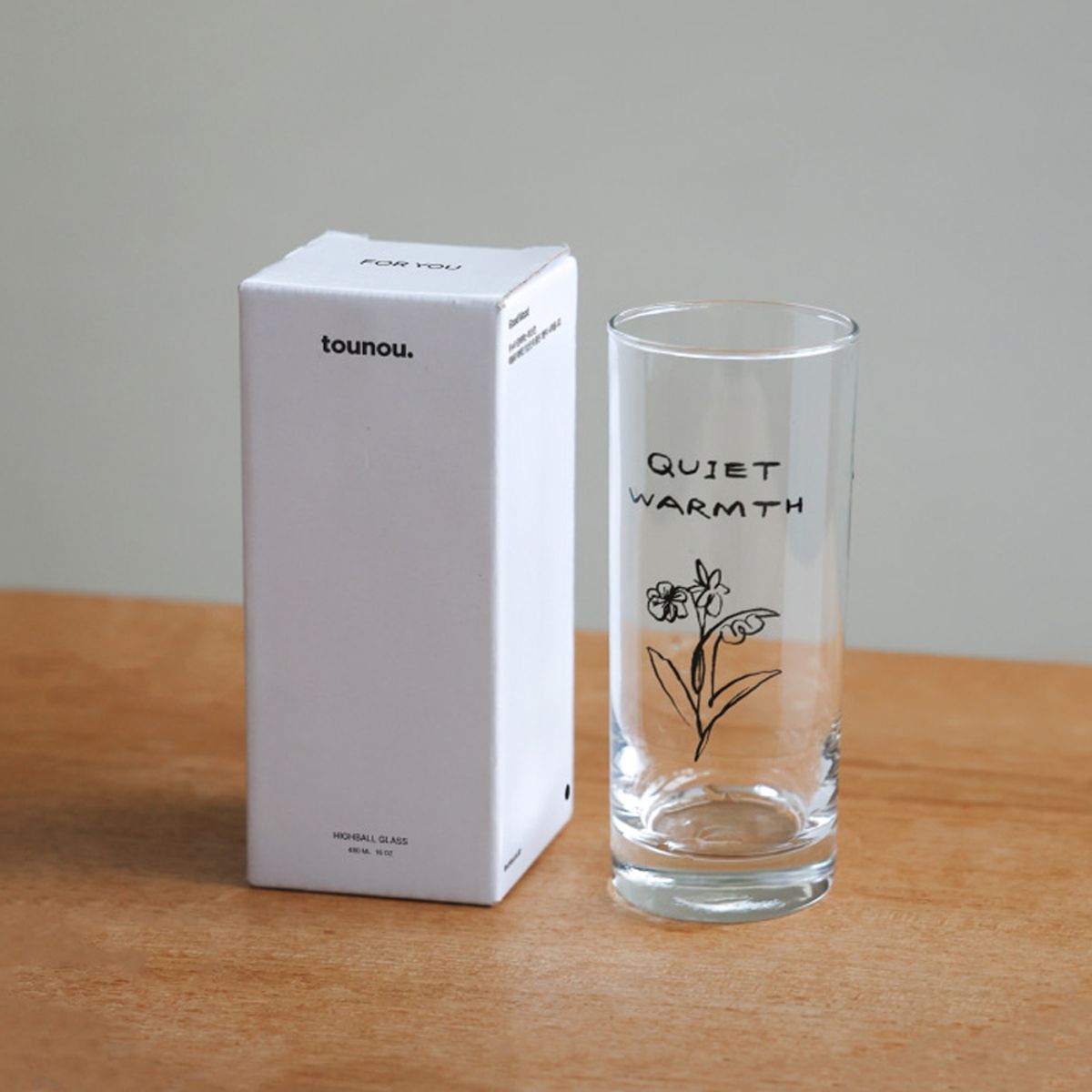 뚜누(TOUNOU) Wan 작가, Quiet warmth 하이볼잔 480ml