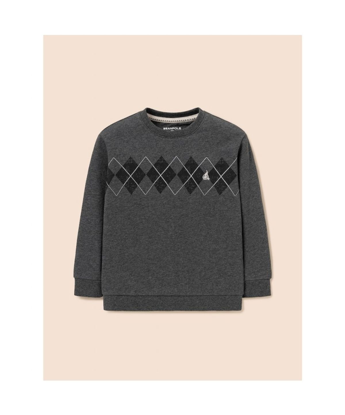 빈폴 키즈(BEANPOLE KIDS) 아가일 그래픽 스웨트 셔츠  애쉬 (BI5941U024)
