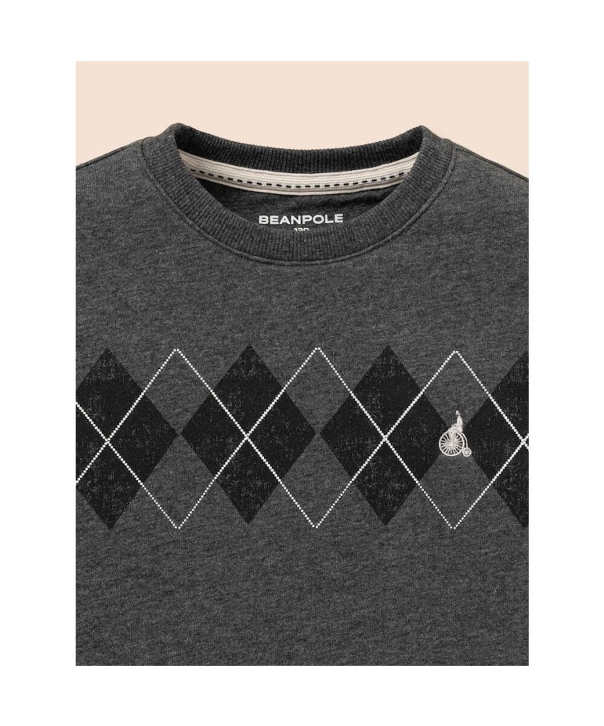 빈폴 키즈(BEANPOLE KIDS) 아가일 그래픽 스웨트 셔츠  애쉬 (BI5941U024)