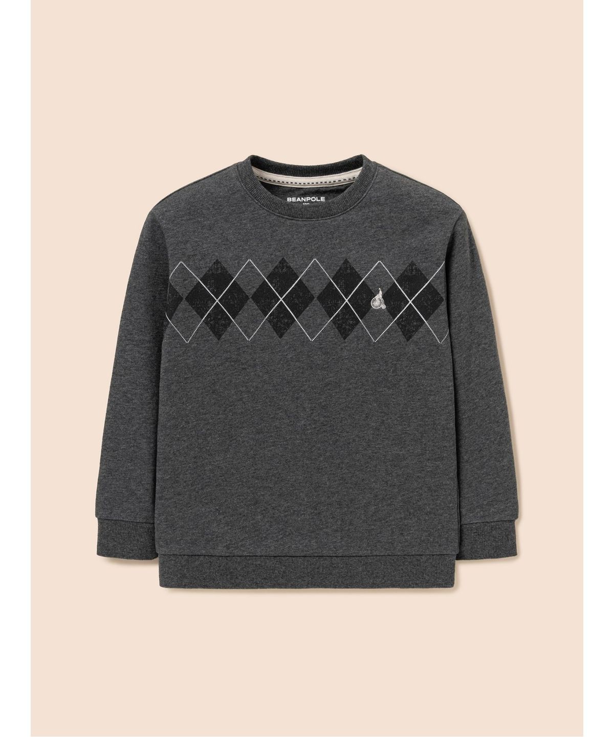 빈폴 키즈(BEANPOLE KIDS) 아가일 그래픽 스웨트 셔츠  애쉬 (BI5941U024)