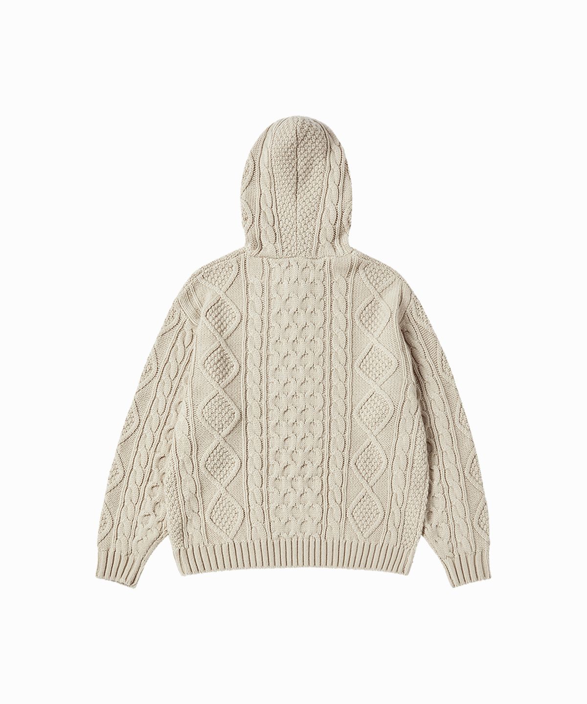 아크메드라비(ACME DE LA VIE) LOW GAUGE CABLE KNIT HOODIE (3 COLOR)