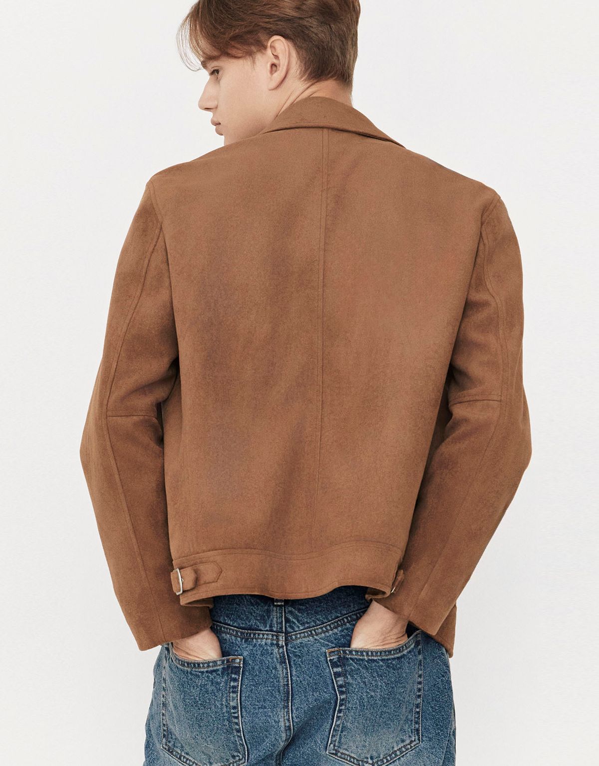 지오다노(GIORDANO) 신세틱 스웨이드 자켓 075908 [camel]