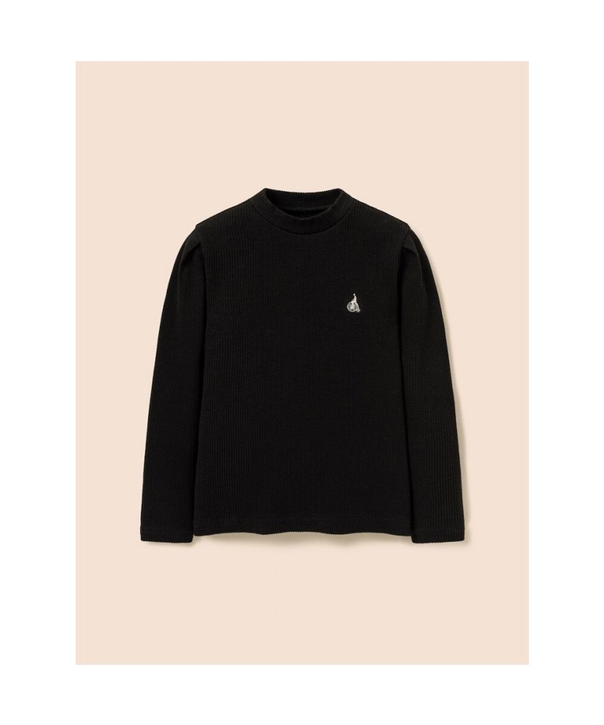 빈폴 키즈(BEANPOLE KIDS) 여아 클래식 골지 티셔츠  블랙 (BI5941G015)