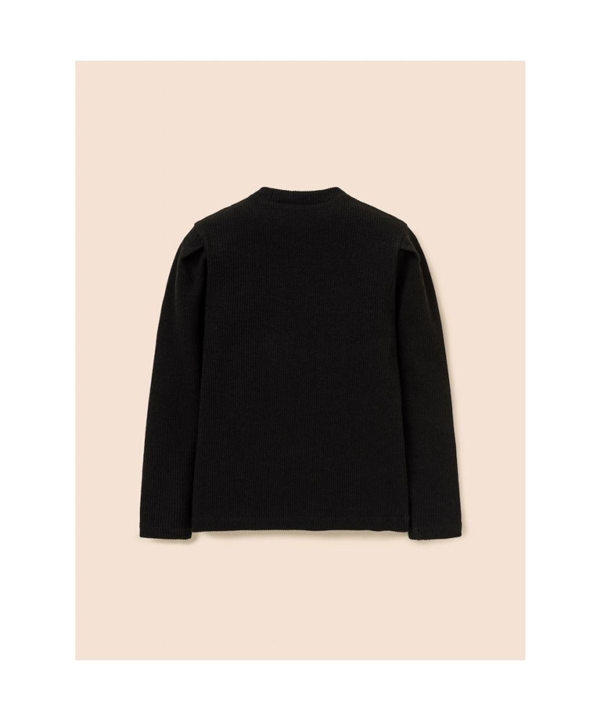 빈폴 키즈(BEANPOLE KIDS) 여아 클래식 골지 티셔츠  블랙 (BI5941G015)