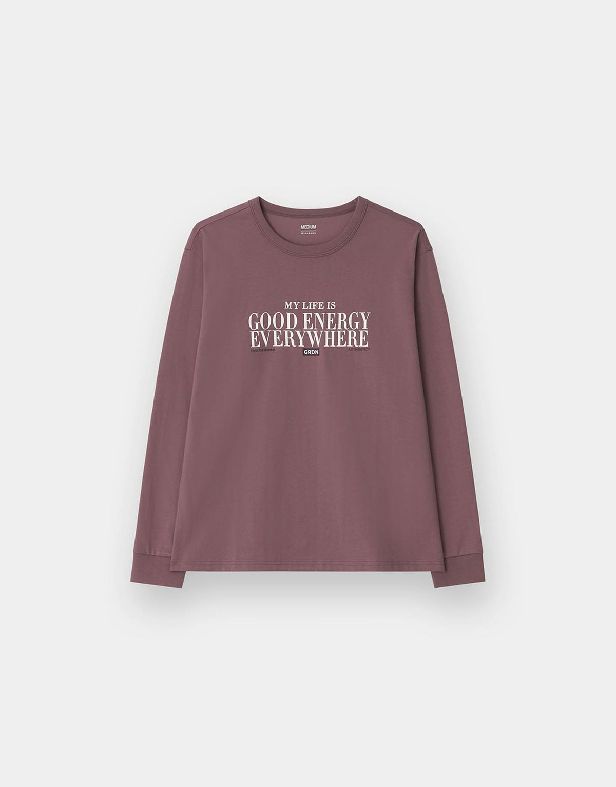 지오다노(GIORDANO) 루즈핏 그래픽 긴팔티(링거/GDRN) 395914 [6color]
