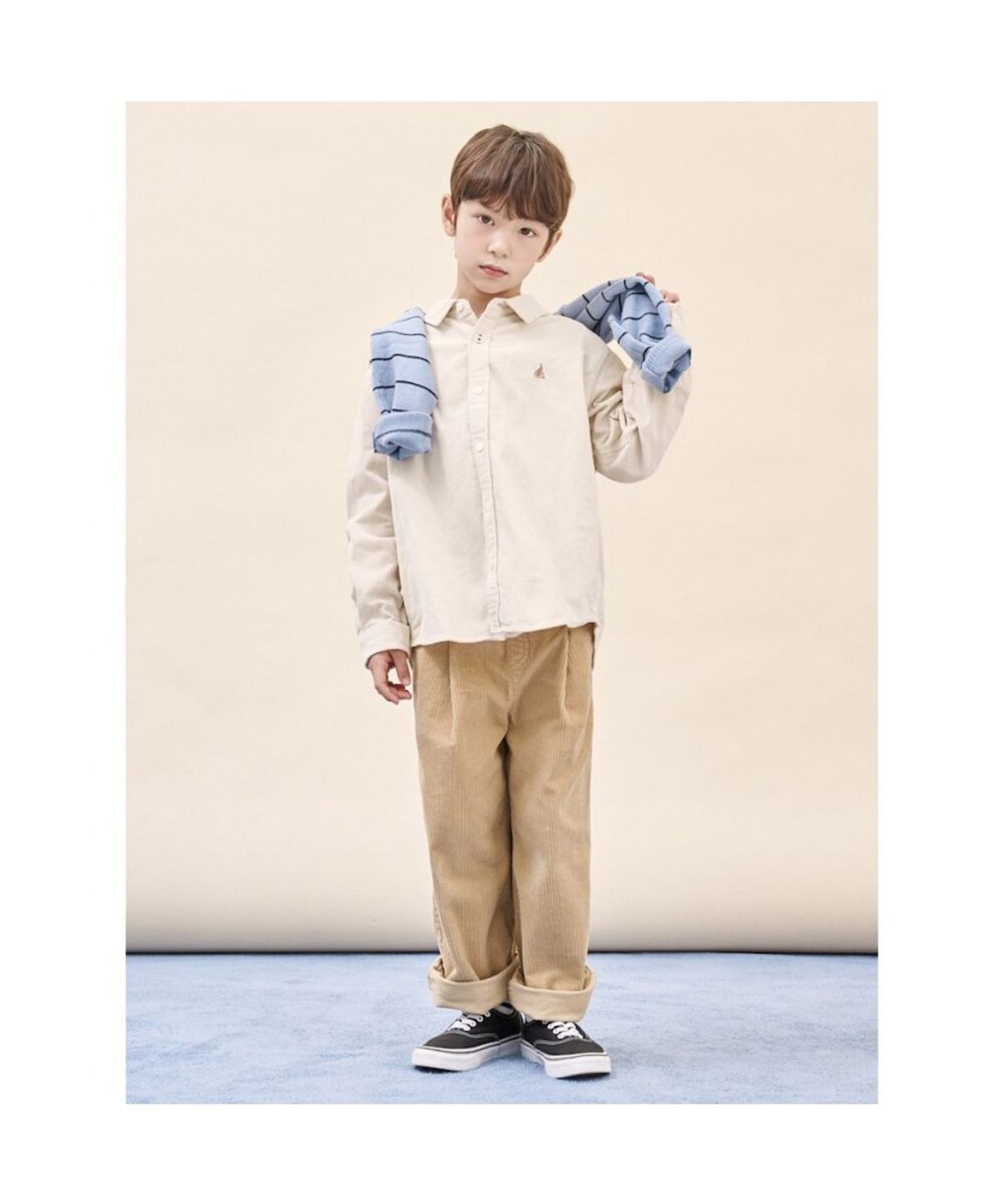 빈폴 키즈(BEANPOLE KIDS) [Essential] 코듀로이 셔츠  아이보리 (BI5964UE10)