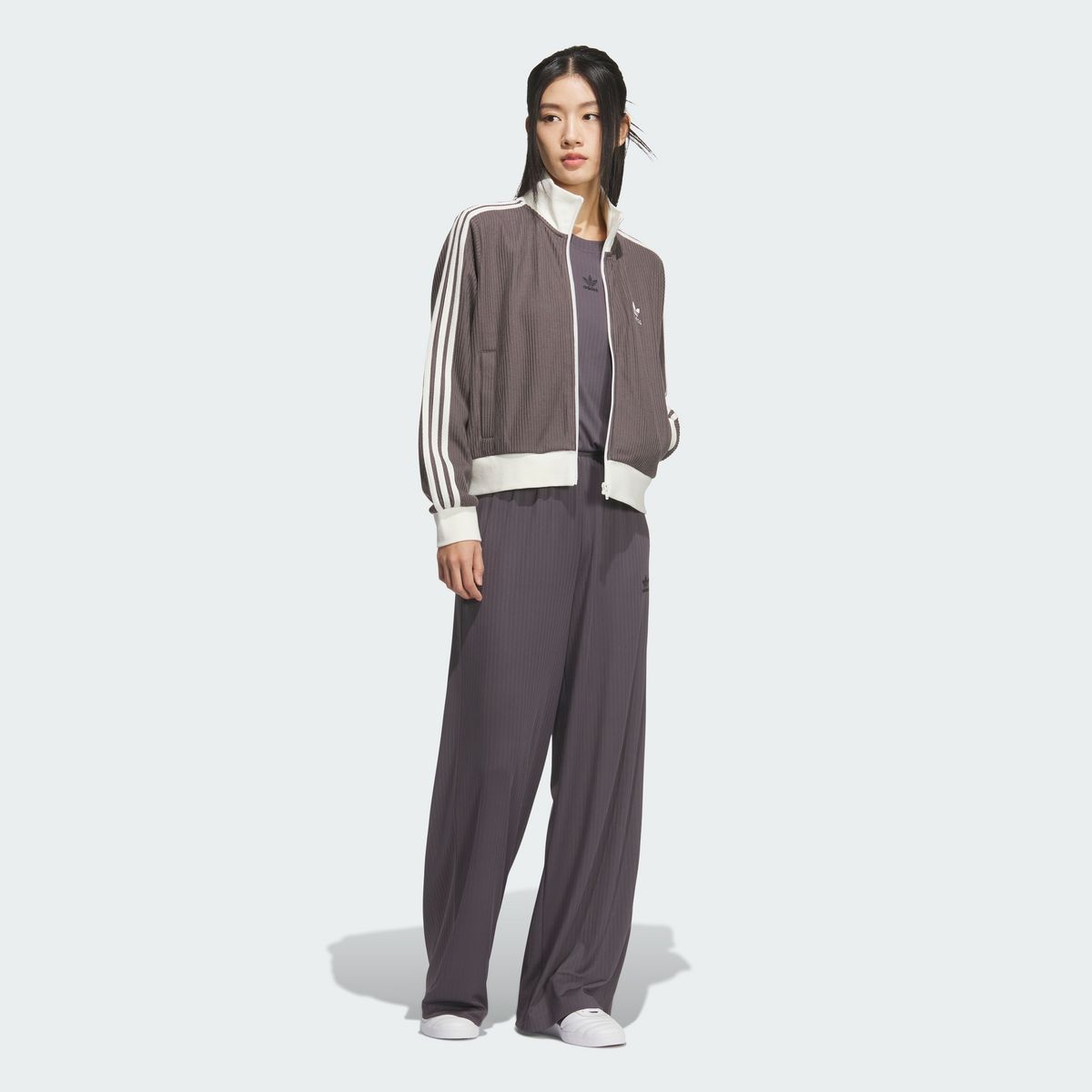 아디다스(ADIDAS) 니트 트랙탑 - 차콜 / KC2650