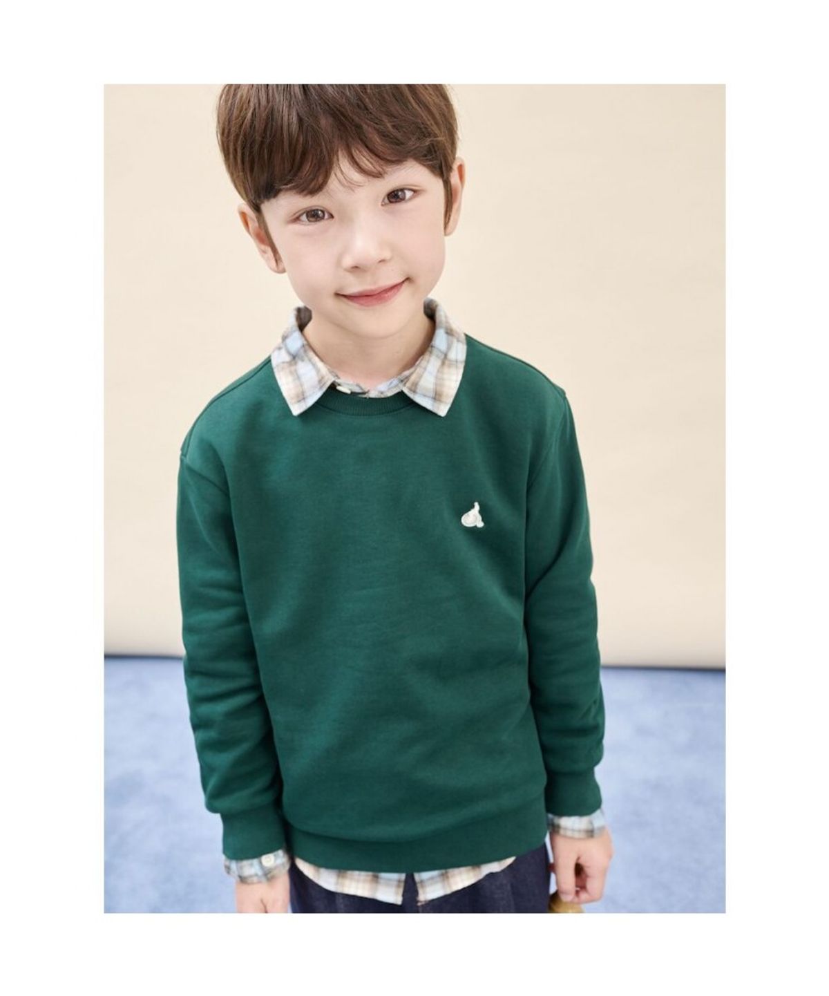 빈폴 키즈(BEANPOLE KIDS) [Essential] 스웨트 셔츠  그린 (BI5941UE1M)