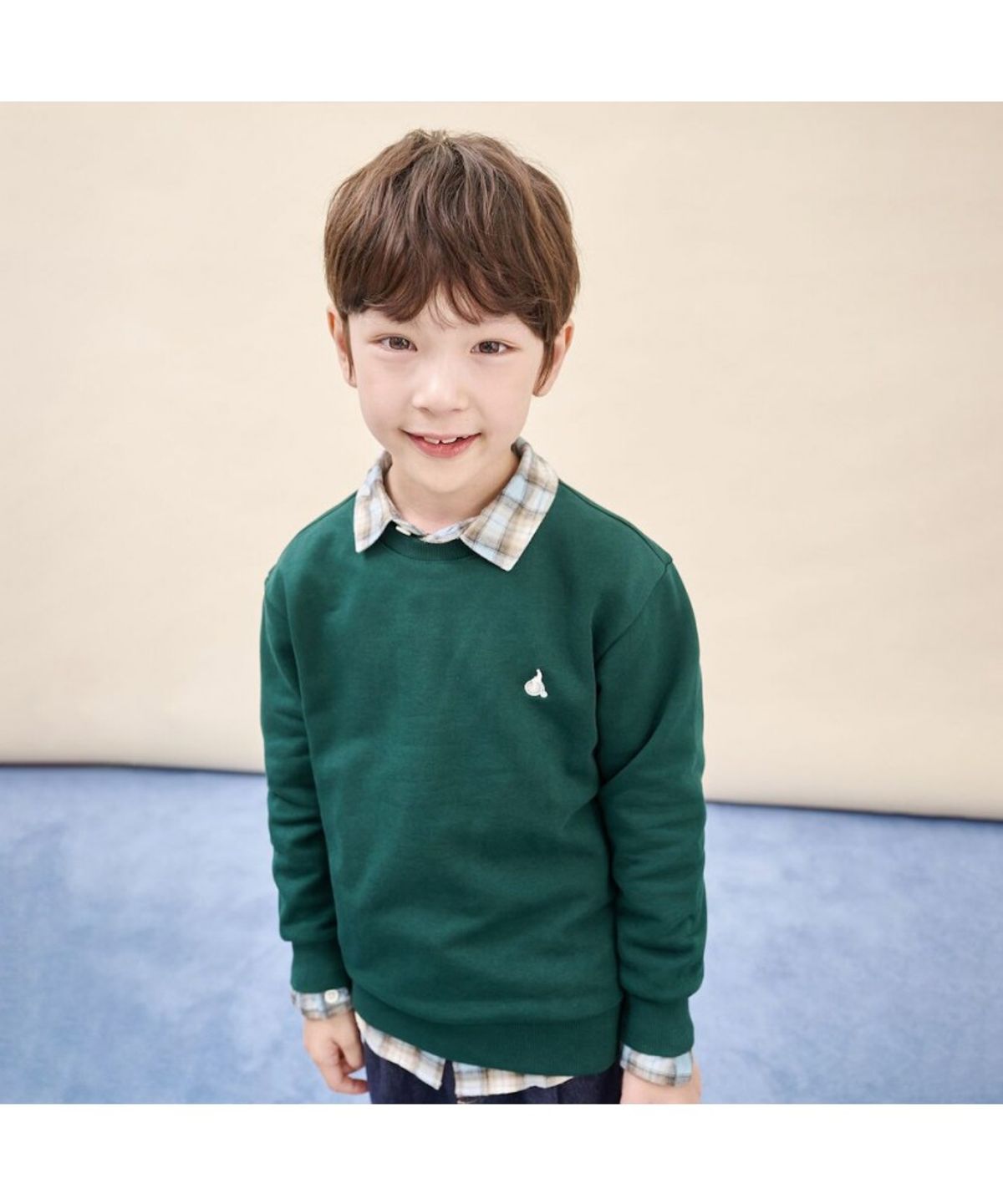 빈폴 키즈(BEANPOLE KIDS) [Essential] 스웨트 셔츠  그린 (BI5941UE1M)