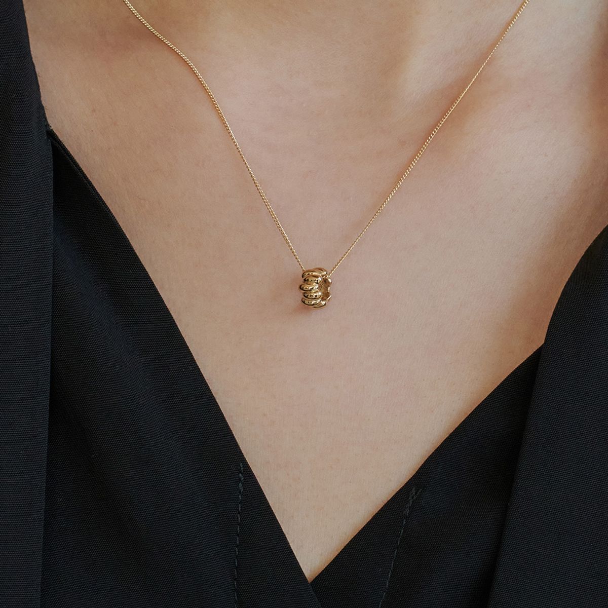 러비앤비(LOVEENB) [14K gold] 클라우드 참 펜던트
