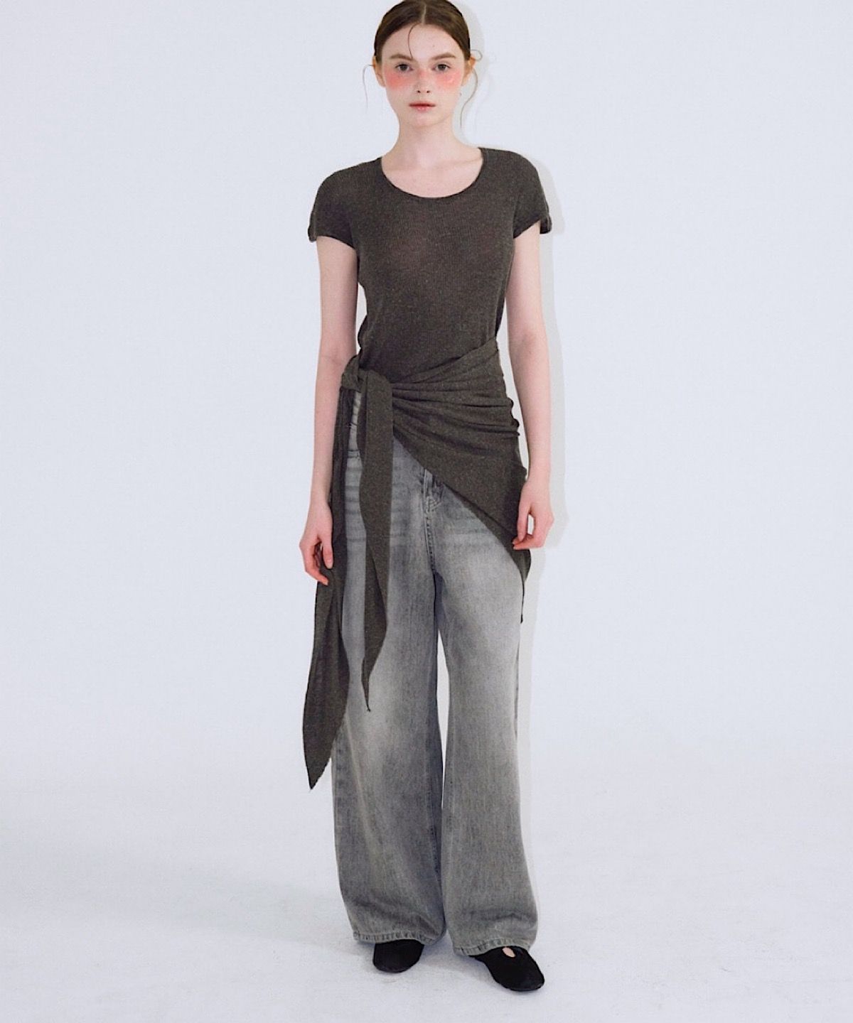 아포엠(APOEM) Washed Denim Pants