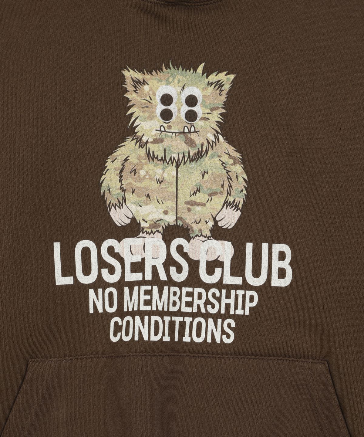 루저스클럽(LOSERS CLUB) 예티 그래픽 후디 브라운