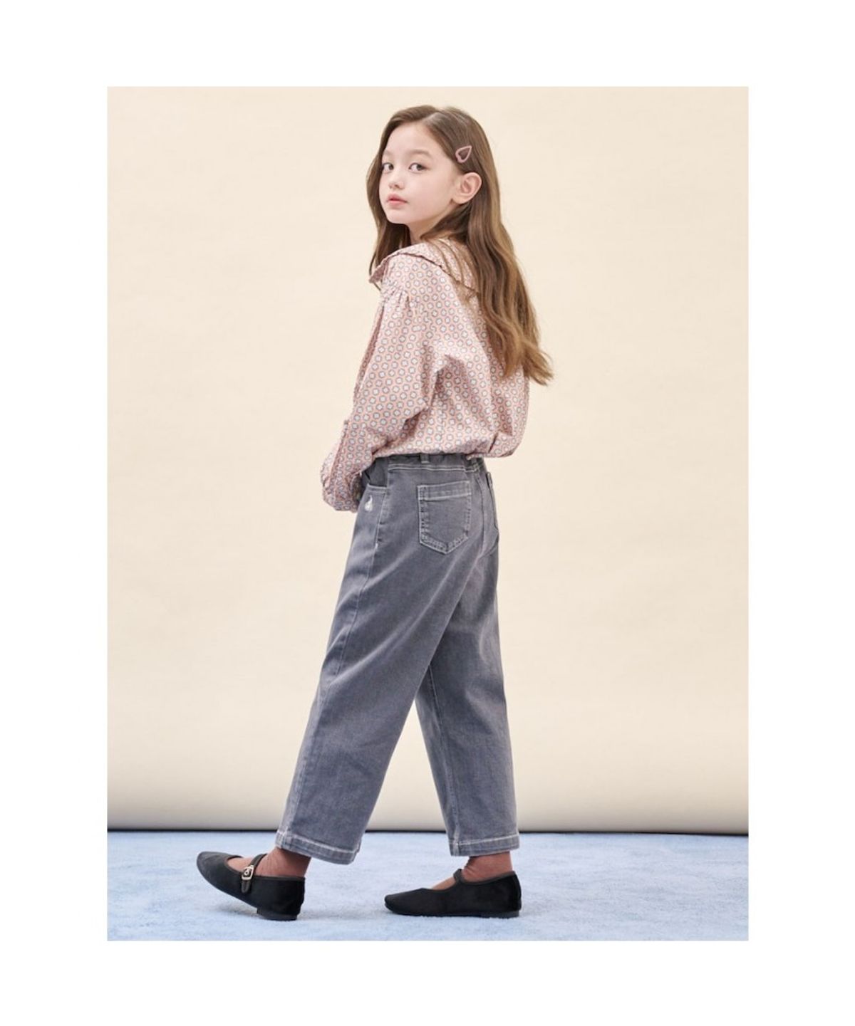 빈폴 키즈(BEANPOLE KIDS) 프릴 칼라 포인트 블라우스  베이지 (BI5964G01A)