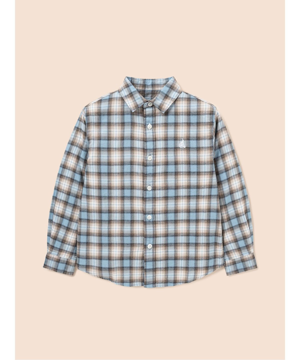 빈폴 키즈(BEANPOLE KIDS) 약기모 옴브레 체크 셔츠  스카이 블루 (BI5964U03Q)