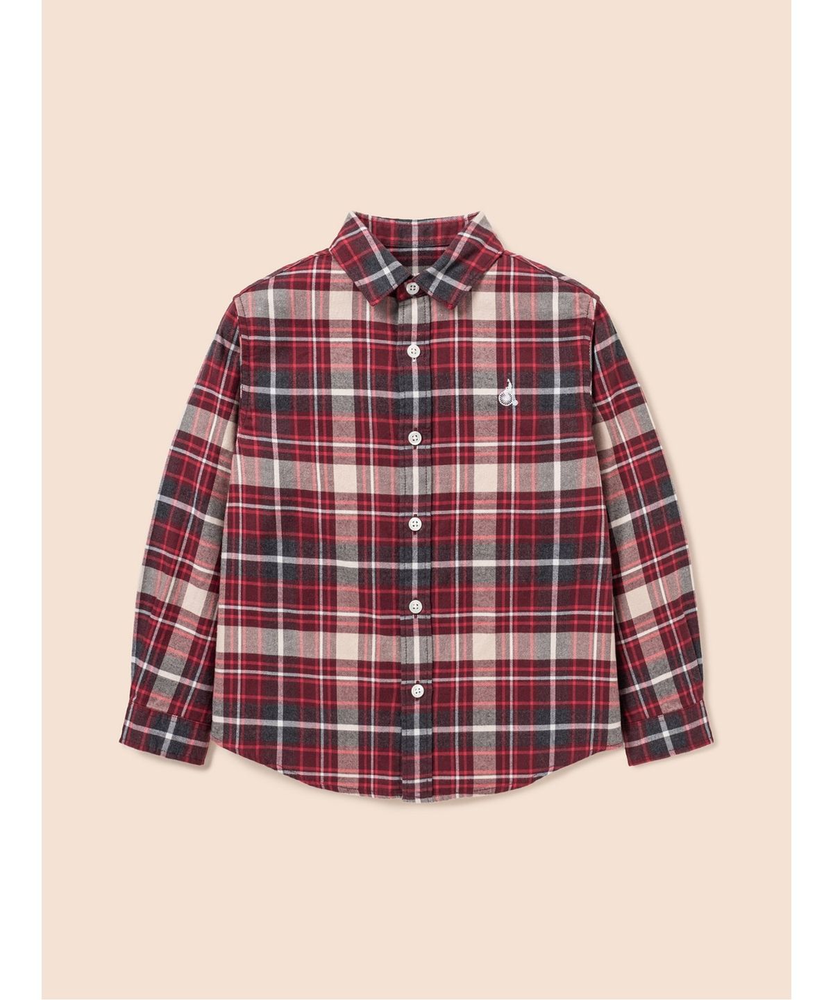 빈폴 키즈(BEANPOLE KIDS) [Essential] 약기모 체크 셔츠  레드 (BI5964UE26)