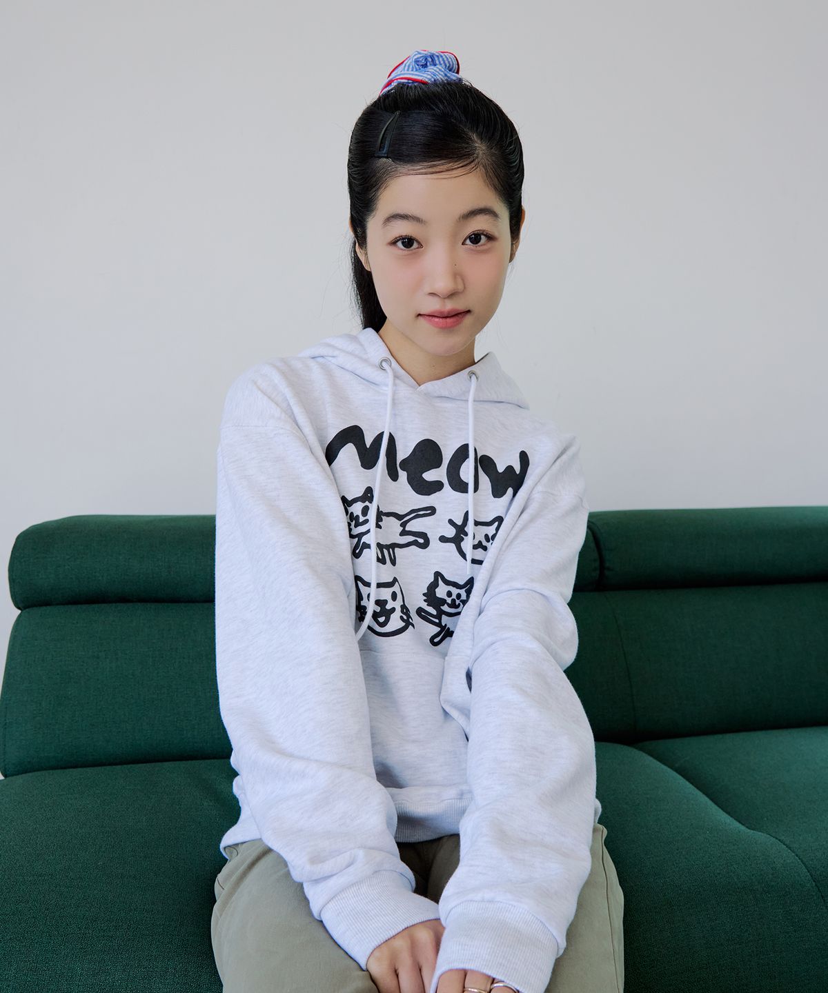 소이렌(SOYLEN) 두들 미야오 후디 (라이트 그레이)