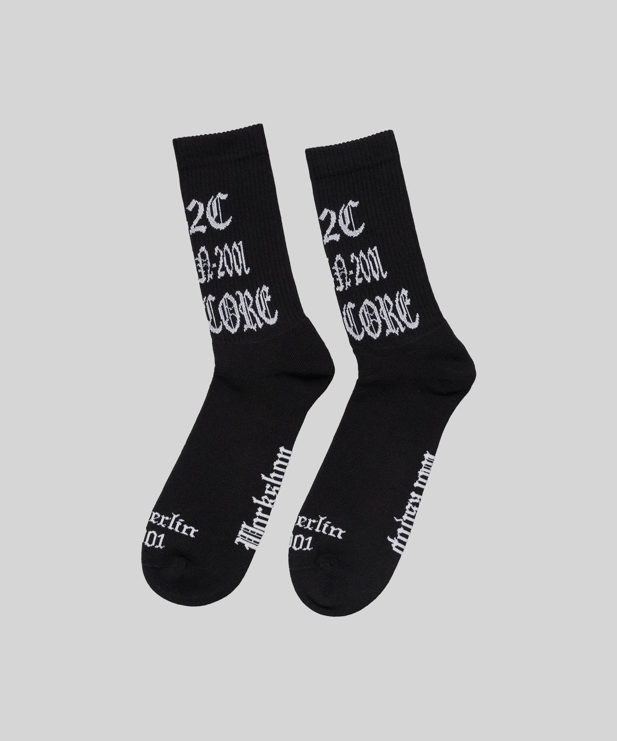 032씨(032C) (U) 하드코어 2001 삭스 블랙 HARDCORE SINCE 2001 SOCKS BLACK