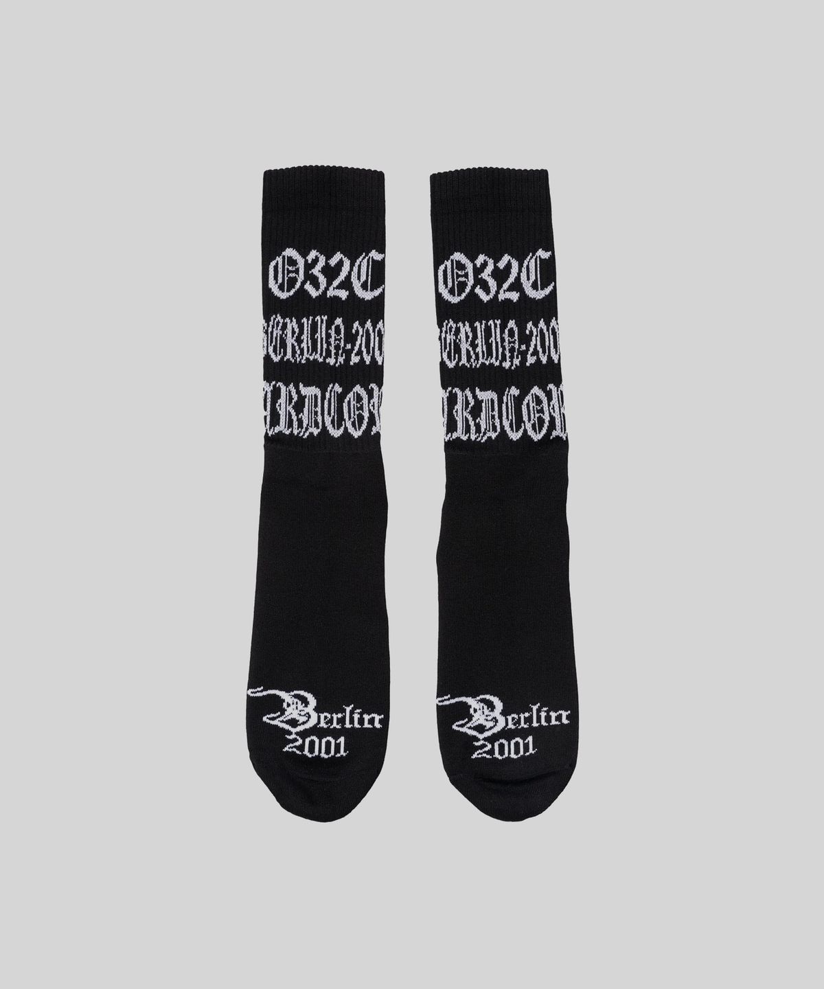 032씨(032C) (U) 하드코어 2001 삭스 블랙 HARDCORE SINCE 2001 SOCKS BLACK