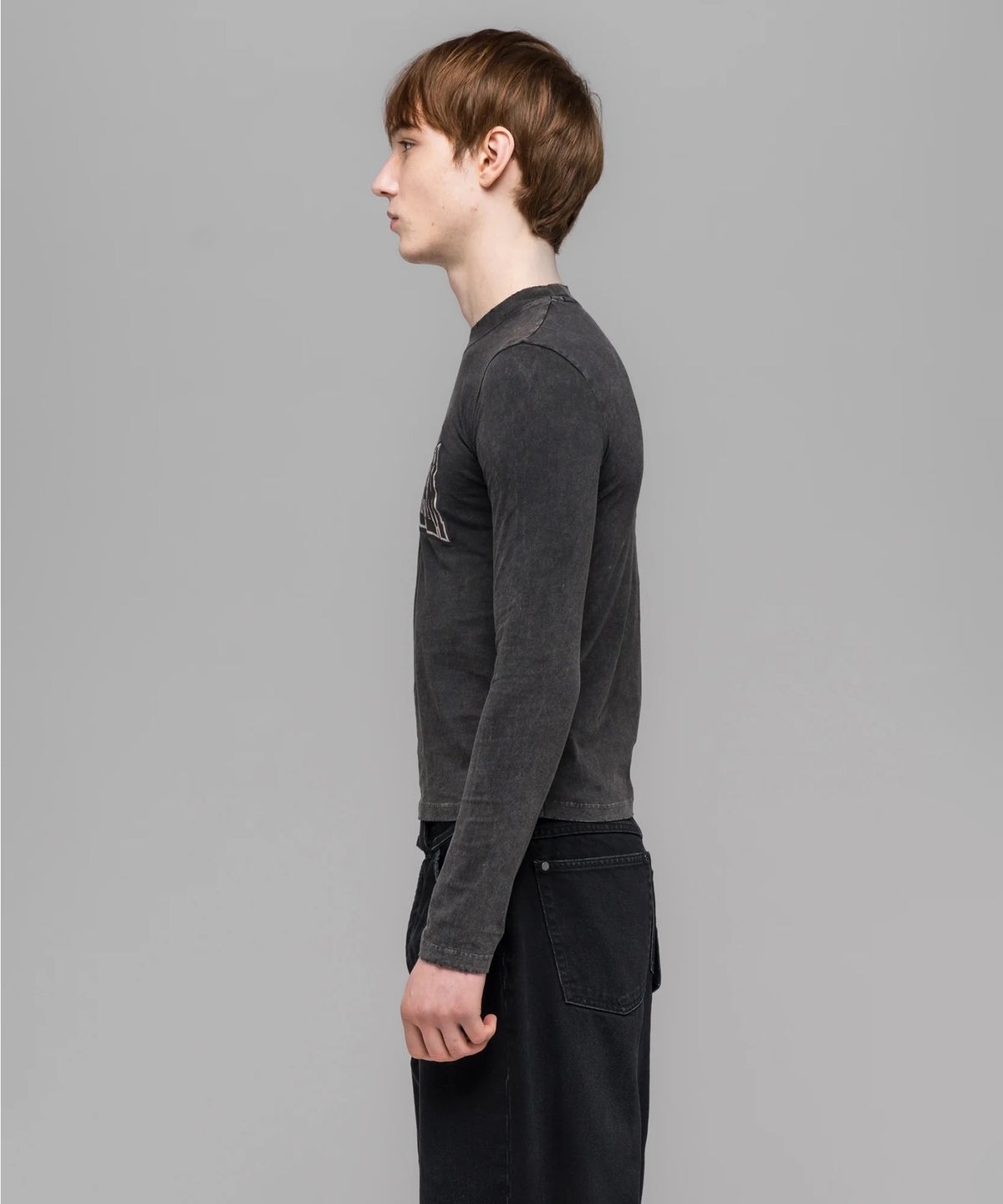 032씨(032C) (U) 원 달러 빌 타이트 롱슬리브 그레이 ONE DOLLAR BILL TIGHT LONGSLEEVE GREY