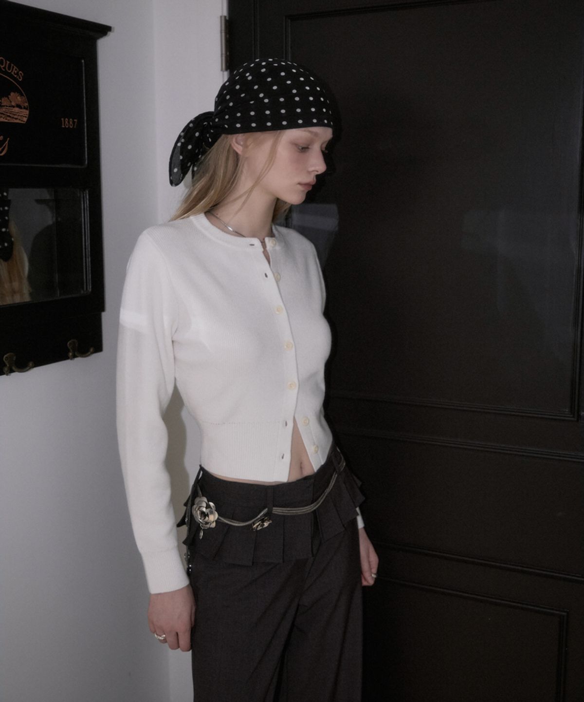 로제프란츠(ROSEFRANTZ) Soft Nut Button Cardigan [Ivory]
