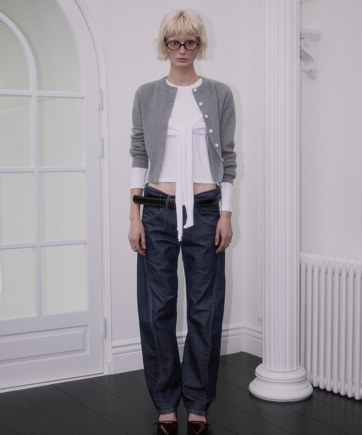로제프란츠(ROSEFRANTZ) Soft Nut Button Cardigan [Gray]