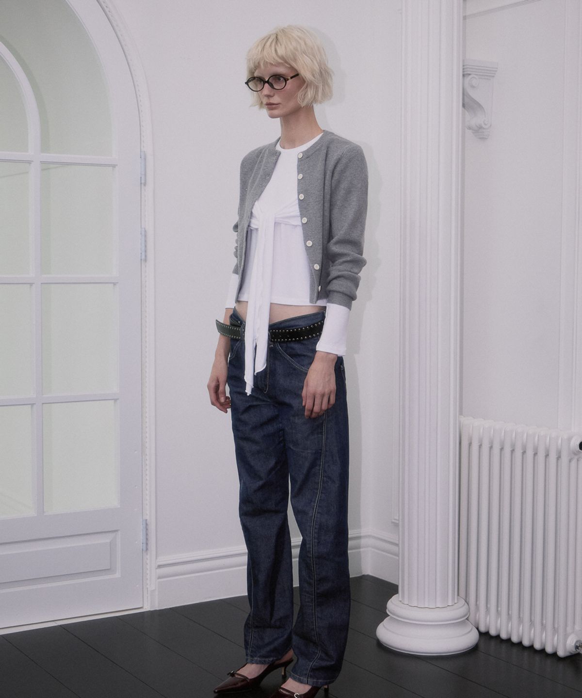 로제프란츠(ROSEFRANTZ) Soft Nut Button Cardigan [Gray]