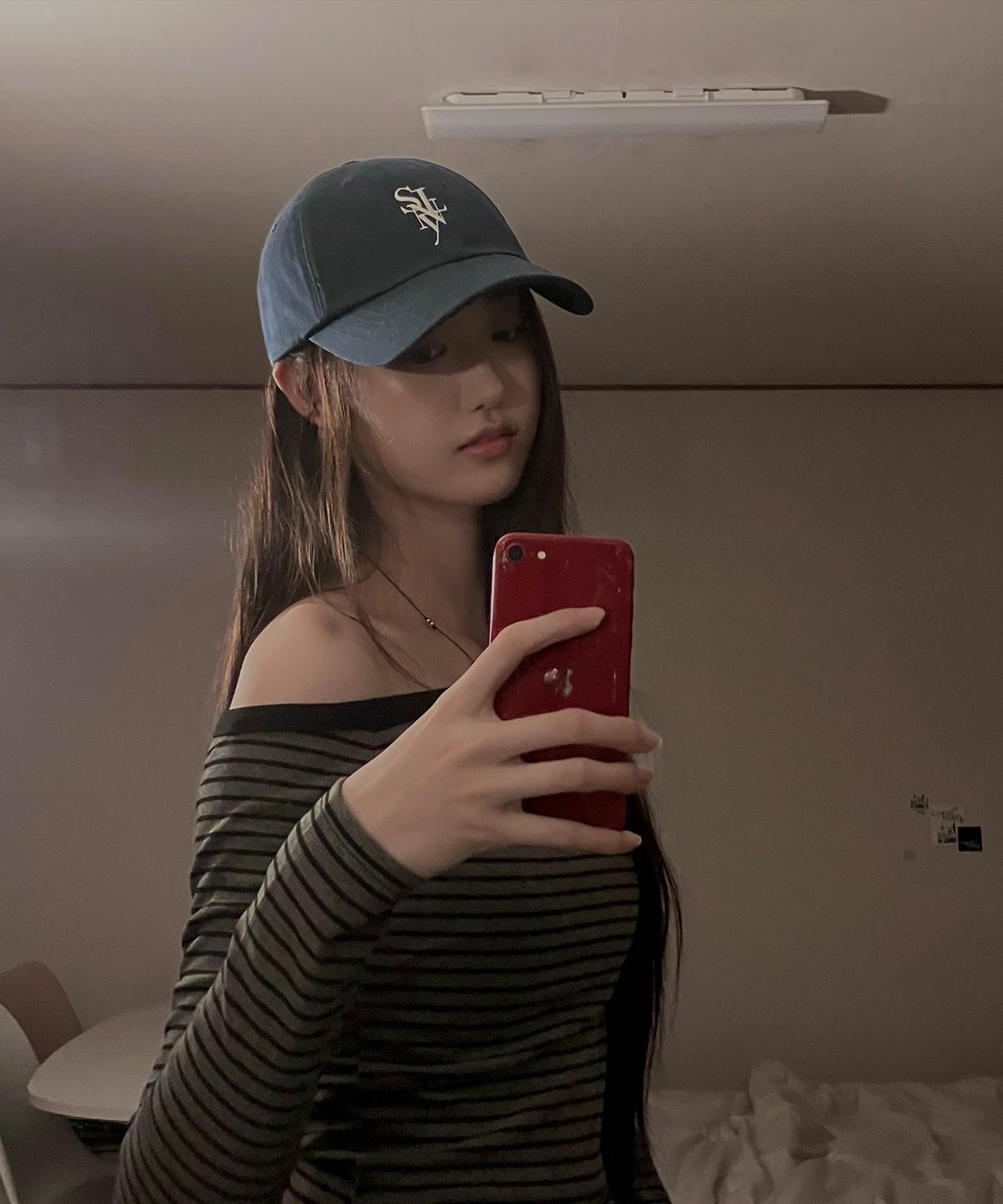 소이렌(SOYLEN) 세리프 레이어드 심볼 캡 (네이비)