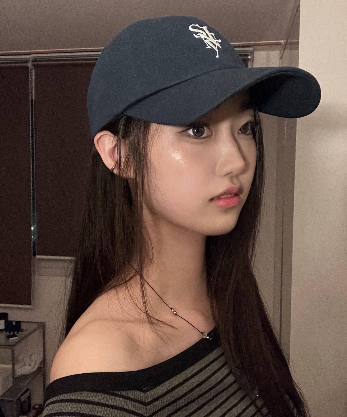 소이렌(SOYLEN) 세리프 레이어드 심볼 캡 (네이비)