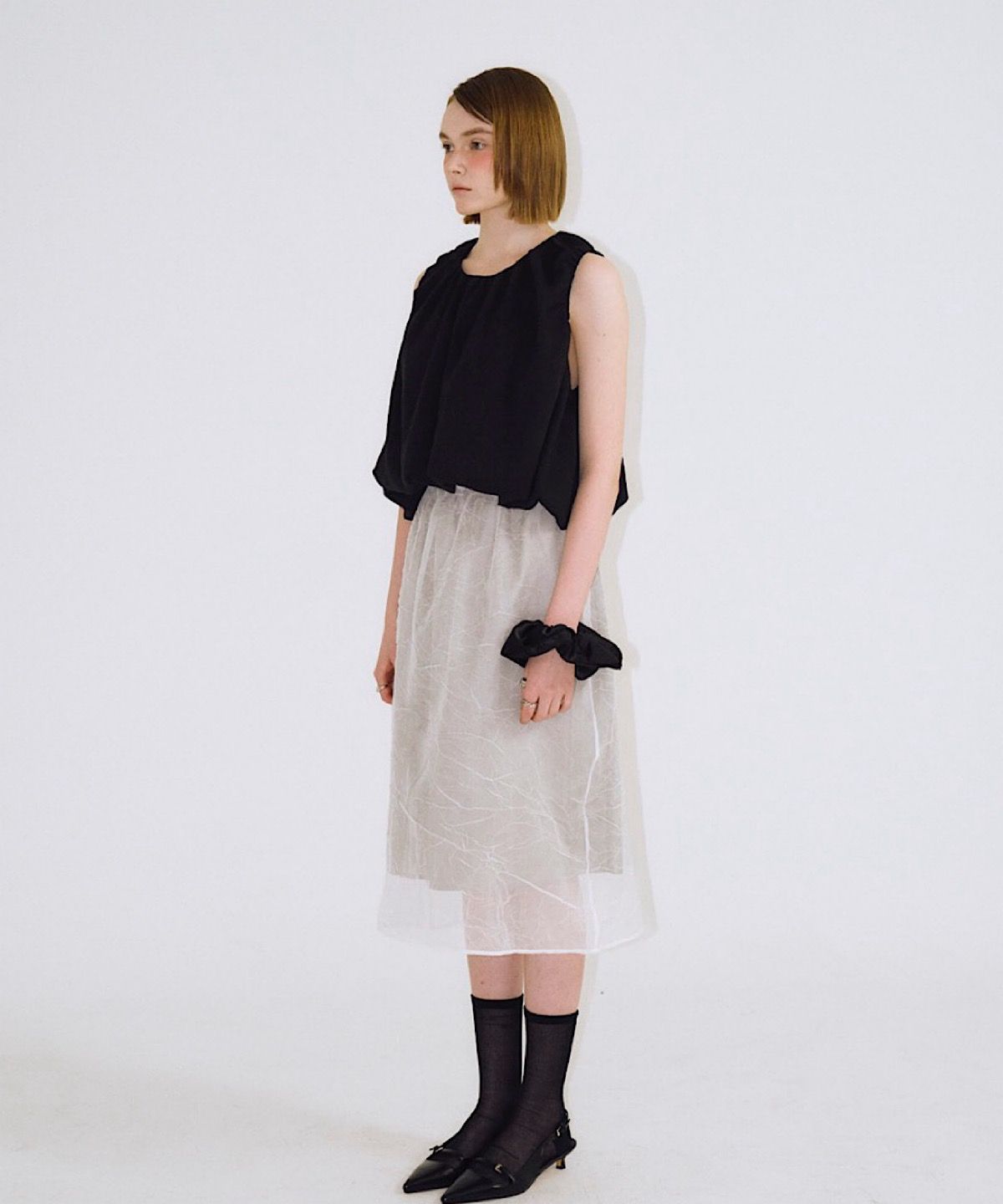 아포엠(APOEM) Frill Balloon Top - 3colors