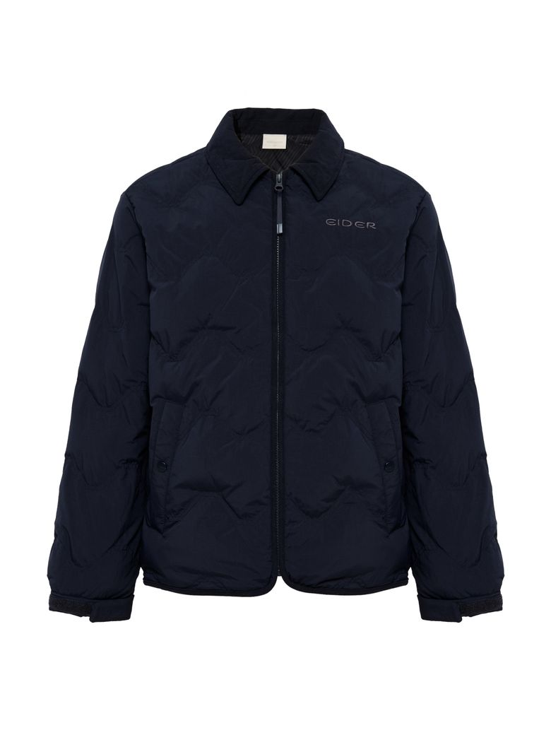 THERMOLOCK (써모락) 남성 슬림 블렌드 다운 셔켓_Dark Navy