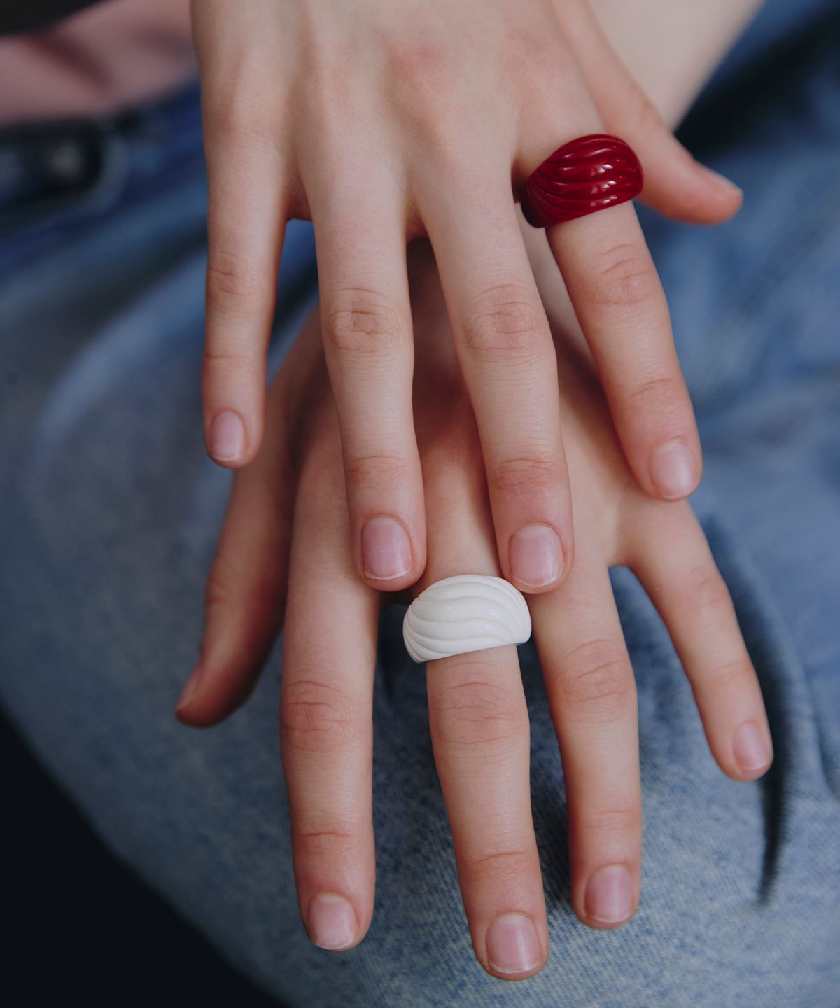 빈티지헐리우드(VINTAGE HOLLYWOOD) Cozy Tinted Wave Ring_VH2579RI002M