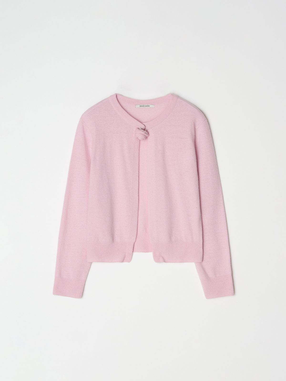 비뮤즈맨션(BEMUSE MANSION) Camelia knit cardigan - Pink