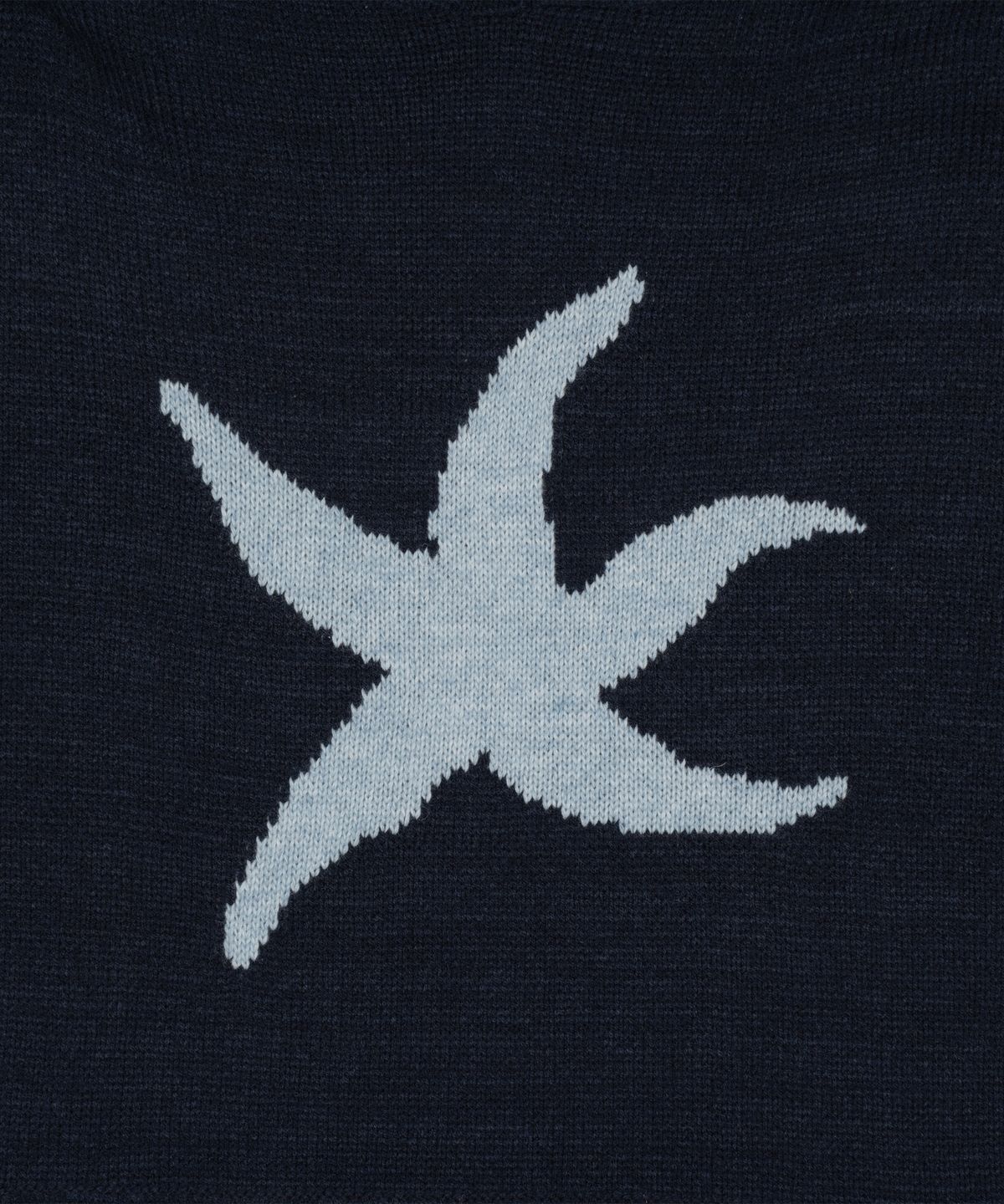 더콜디스트모먼트(THE COLDEST MOMENT) TCM starfish logo knit hoodie (navy)