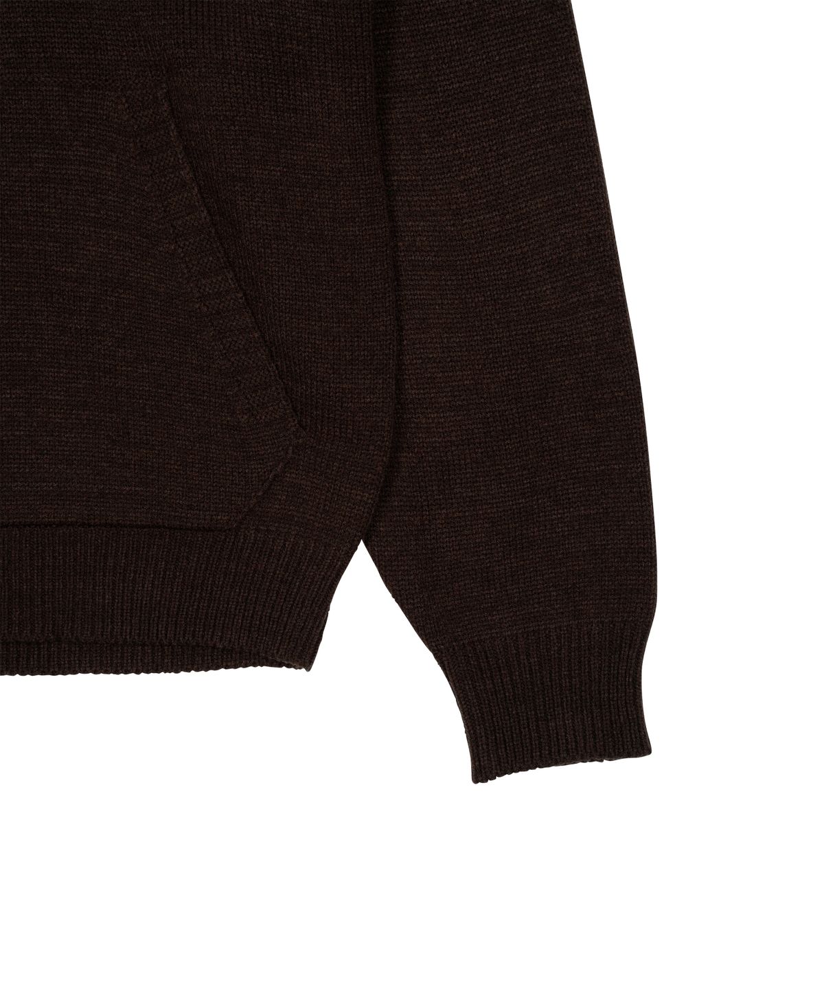 더콜디스트모먼트(THE COLDEST MOMENT) TCM starfish logo knit hoodie (brown)