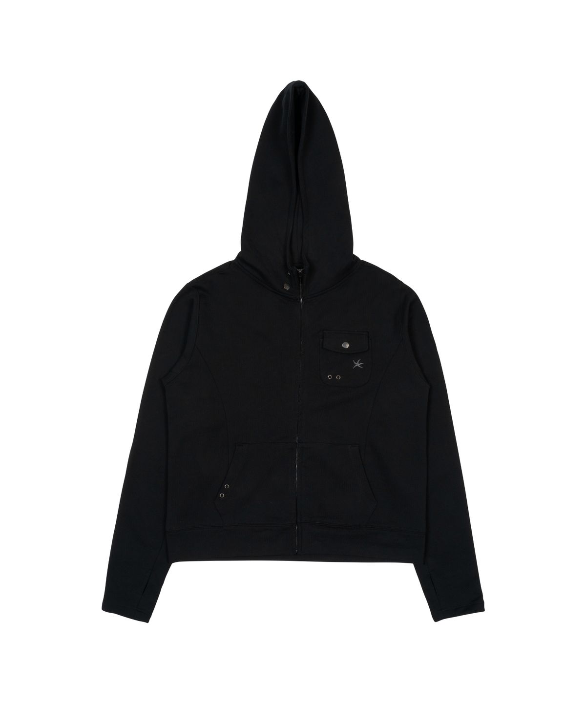 더콜디스트모먼트(THE COLDEST MOMENT) TCM easy pocket hooded zip-up (black)