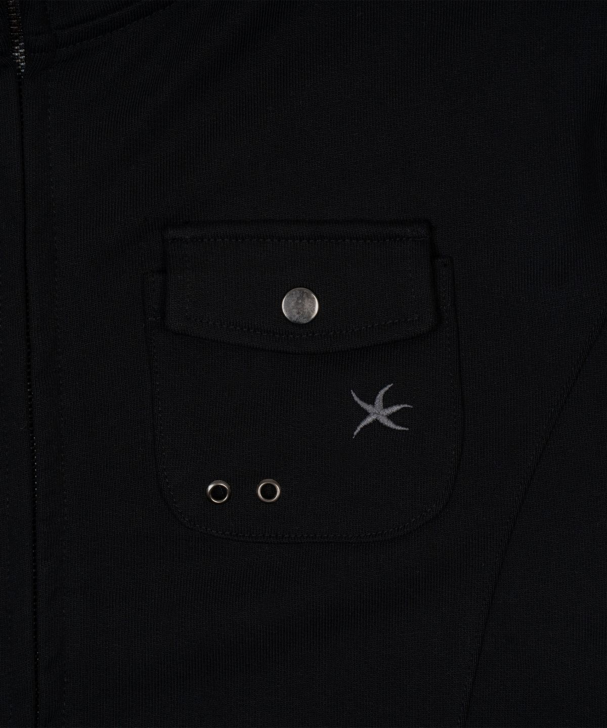 더콜디스트모먼트(THE COLDEST MOMENT) TCM easy pocket hooded zip-up (black)