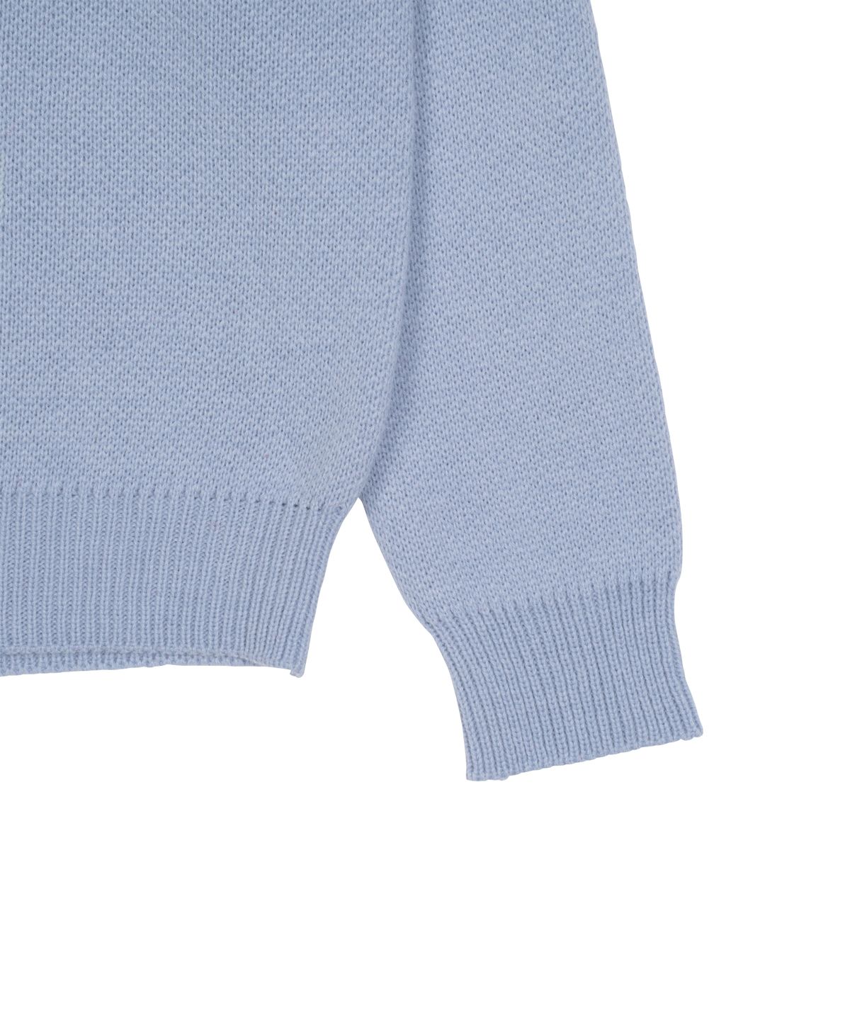 더콜디스트모먼트(THE COLDEST MOMENT) TCM typing logo knit (sky blue)