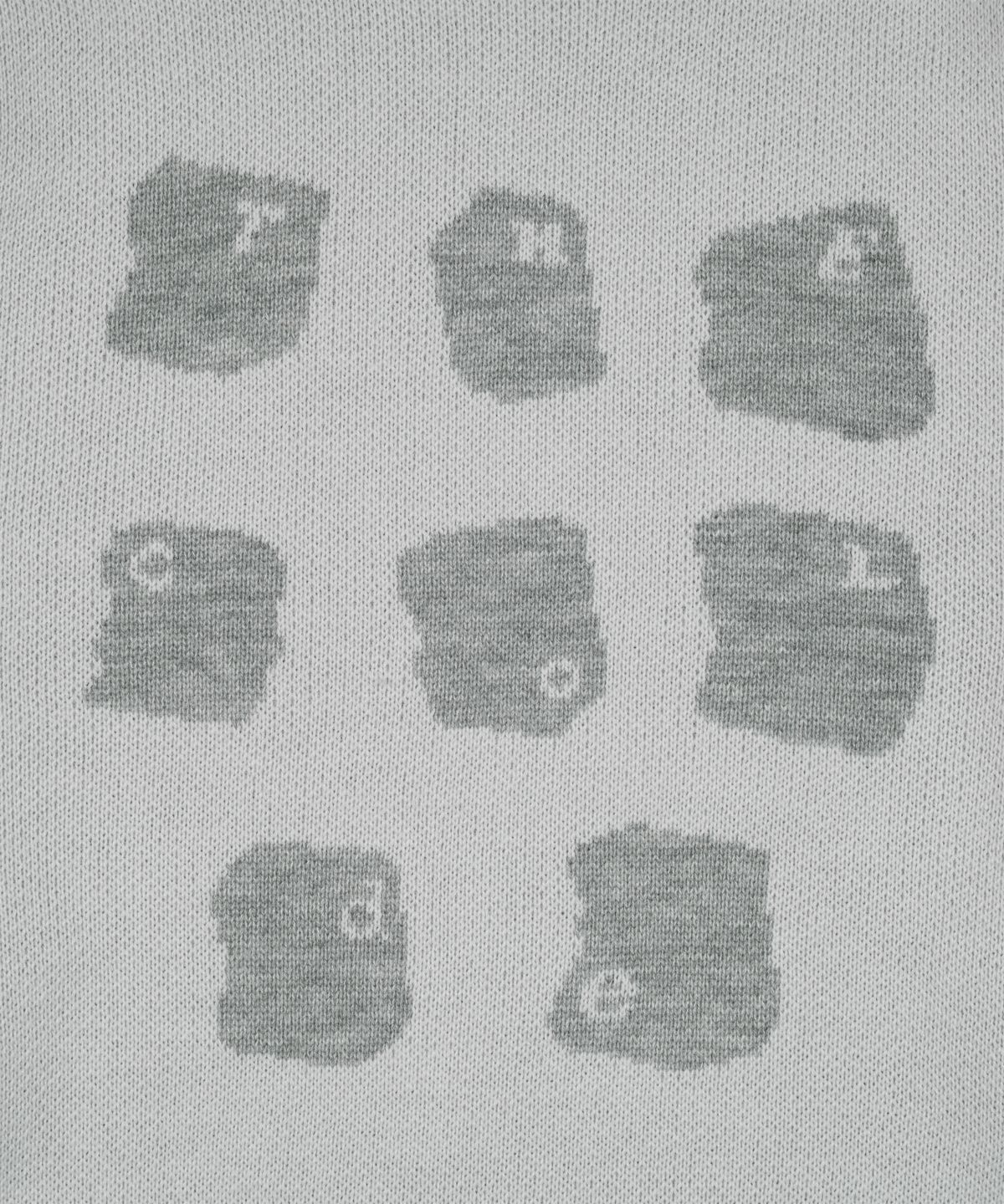 더콜디스트모먼트(THE COLDEST MOMENT) TCM typing logo knit (grey)