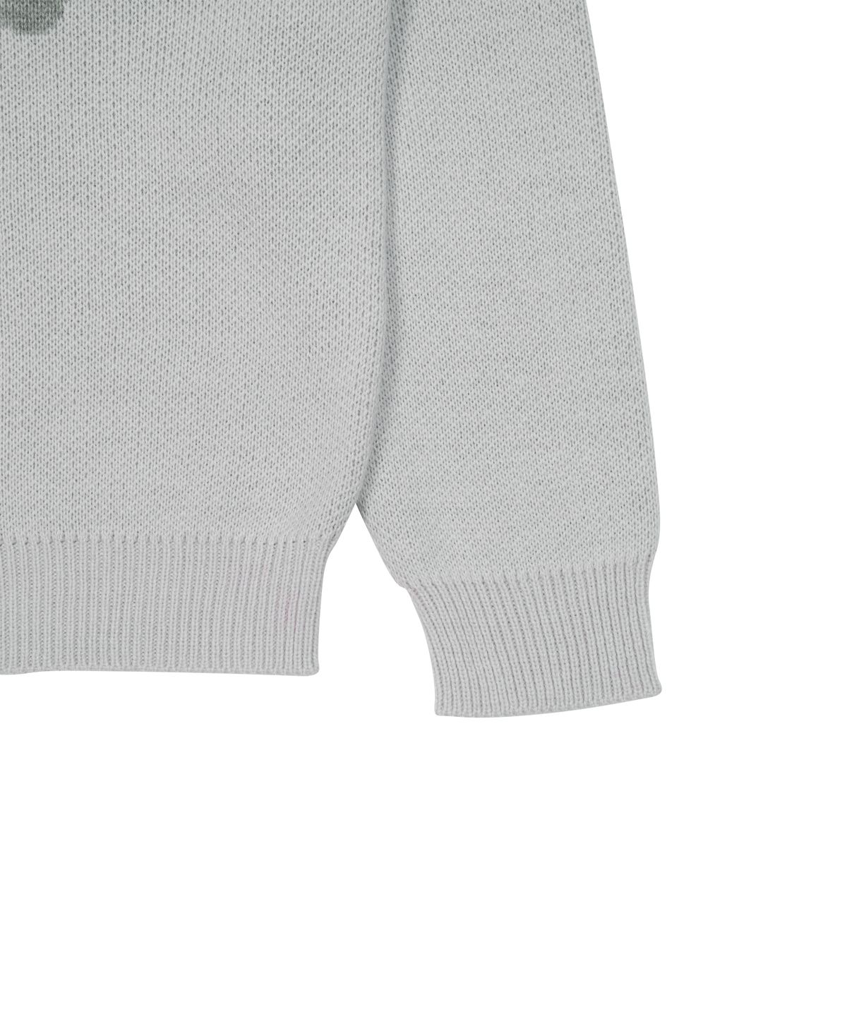더콜디스트모먼트(THE COLDEST MOMENT) TCM typing logo knit (grey)